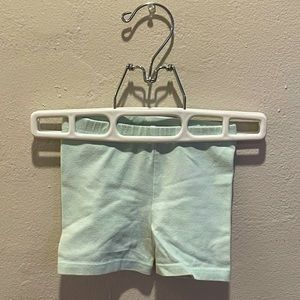 light blue tight shorts